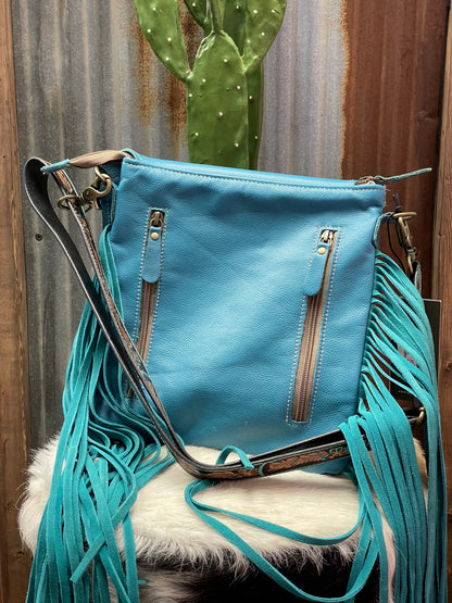 Turquoise Cowhide